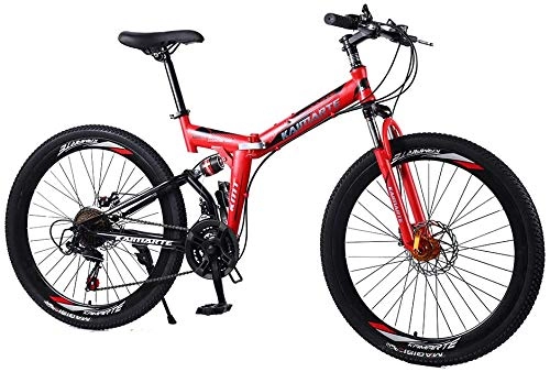 Mountain Bike pieghevoles : Drohneks 24 / 26 Pollici Mountain Bike Donna / Uomo Bicicletta 21 / 24 / 27 velocità Pieghevole Mountain Bike Ruota a Raggi / Coltello Ruota Mountain Mountain Bicicletta per Adulti