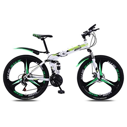 Mountain Bike pieghevoles : Jixi velocità variabile Doppio Assorbimento di Scossa delle Donne Folding Mountain Bike da Uomo Bicicletta Ultra Light Portatile Fuori Strada Bicicletta (Color : 24 Speed, Dimensione : 8-24in)