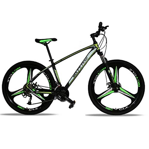 Mountain Bike : 26 pollici 21 / 24 / 27 velocità Montagna Bike-Mechanical Brake-Adatto per biciclette all'aperto per studenti adulti Nero verde scuro-24 velocità