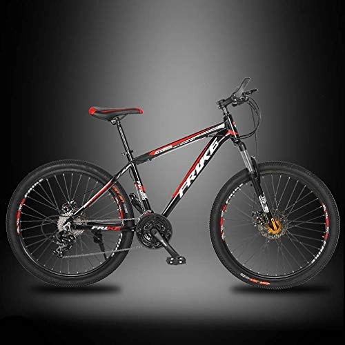 Mountain Bike : AISHFP Variabile Adulti velocità 26 Pollici per Mountain Bike, 21-24 - 27 velocità Leggera Lega di Alluminio Bici Frame, Assorbimento di Scossa Doppio Freno a Disco Bicicletta, C, 27speed