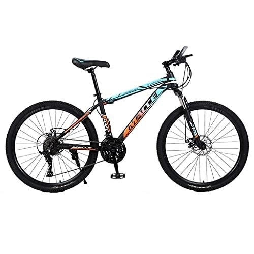 Mountain Bike : Bicicletta a velocità variabile fuoristrada per adulti all'aperto colorata (doppio freno a V acciaio ad alto tenore di carbonio 24 / 26 pollici 21 / 24 / 27 velocità 135, 0 cm * 19, 0 cm * 72, 0 cm)