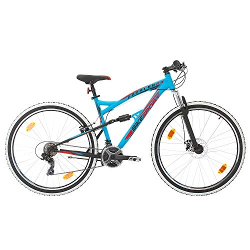 Mountain Bike : Bikesport Parallax 29" Bicicletta Biammortizzata Doppia Sospensione (Nero Blu)