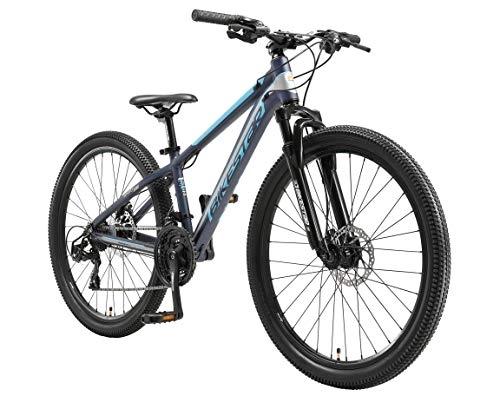 Mountain Bike : BIKESTAR Hardtail Mountain Bike in Alluminio, Freni a Disco, 26" | Bicicletta MTB Telaio 13" Cambio Shimano a 21 velocità, sospensioni | Blu