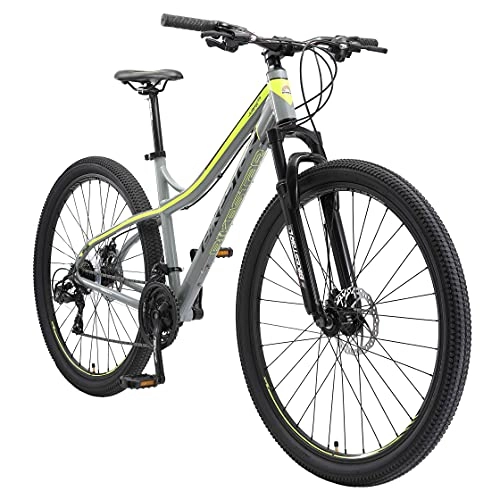 Mountain Bike : BIKESTAR Hardtail Mountain Bike in Alluminio, Freni a Disco, 29" | Bicicletta MTB Telaio 18" Cambio Shimano a 21 velocità | Grigio