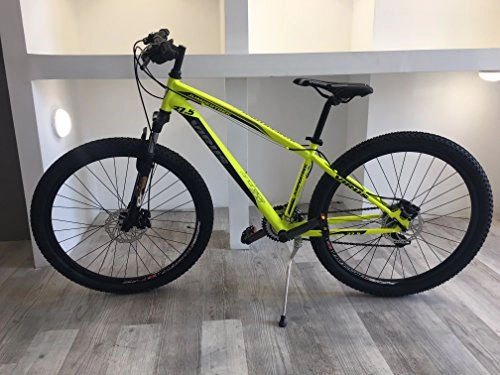 Mountain Bike : CINZIA Bicicletta Mountain Bike MTB Uomo 27, 5" H45 21V Cicli Virus Mechanik Disk Man Hi-Tension 27.5 Giallo Fluo Opaco