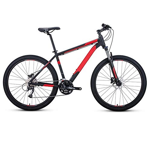 Mountain Bike : CuiCui Bicicletta Mountain Bike Bici Bici velocità 27, 5 Pollici 27 velocità Biciclette Uomo Telaio in Lega di Alluminio, Rosso