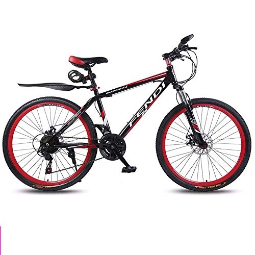 Mountain Bike : DASLING Mountain Bike Bicycle Speed ​​Bicycle Bicycle 21-Speed Gear System 26 inch Double Disc Brake Suitable for Height 160-185Cm