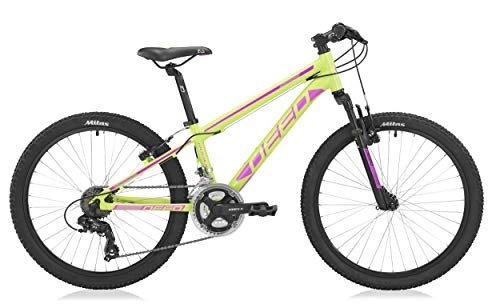 Mountain Bike : DEED Rookie 240 24 Pollice 31, 75 cm Junior 21SP Freni a Cerchio Lime / Rosa
