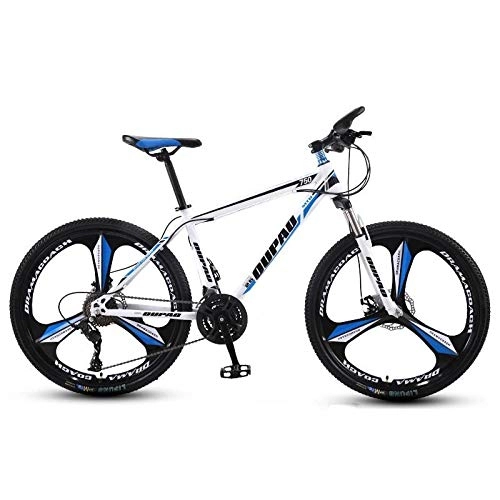 Mountain Bike : DGAGD Bicicletta a Tre Ruote per Giovani a velocità variabile da 26 Pollici in Lega di Alluminio per Mountain Bike-Bianco Blu_21 velocità