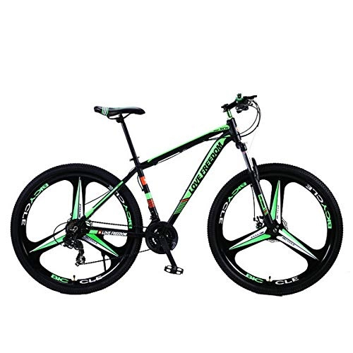 Mountain Bike : Domrx Bicicletta in Lega di Alluminio 21 / 24 velocità 29 Pollici Freni a Doppio Disco a velocità variabile Bike-Three Knife Green_21 Speed_China