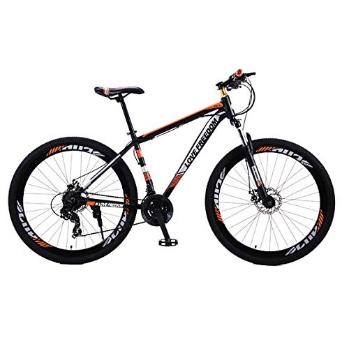 Mountain Bike : Domrx Bicicletta in Lega di Alluminio da 21 / 24 velocità 29 Pollici Freni a Doppio Disco a velocità variabile Bike-40G-orange 29 Pollici_21 Speed_China