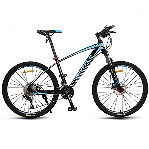 Mountain Bike : Elegante 30 velocità Unisex da Mountain Bike 27, 5"Ruota con Telaio in Alluminio Freno a Disco (Versione Alta), Rosso