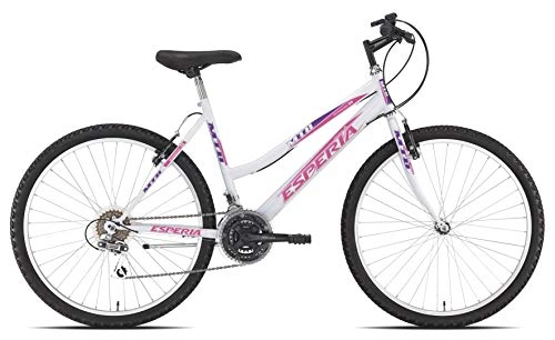 Mountain Bike : Esperia, Bicicletta mountain bike MTB, Donna, Bianco, 26