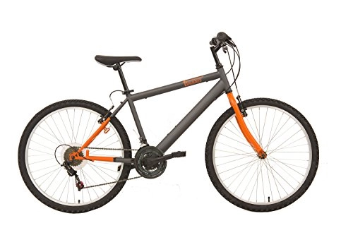 Mountain Bike : F.lli Schiano Mountain Bike Thunder Bicicletta, da Uomo, Grigio / Arancio Opaco, 26