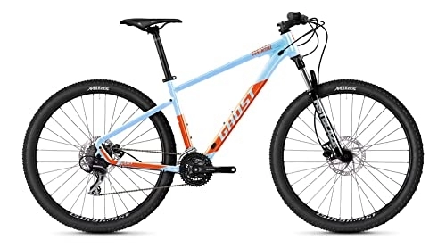 Mountain Bike : Ghost Kato Essential 27.5R Mountain Bike 2022 (XS / 36 cm, blu perla / arancione scuro - lucido)