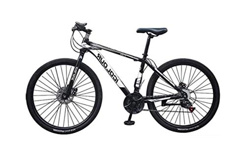 Mountain Bike : JdLAX - Bicicletta da mountain bike per adulti, con doppio freno a disco, per adulti e ragazzi, colore: nero