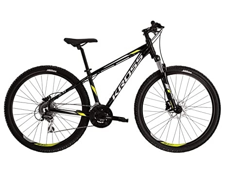 Mountain Bike : Kross Hexagon 5.0 27 pollici, taglia XS, nero / lime / grigio