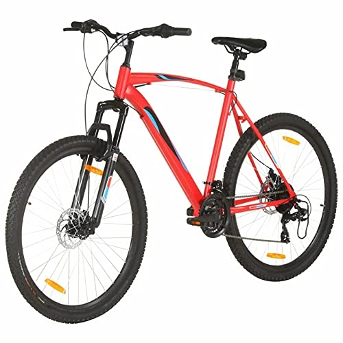 Mountain Bike : Ksodgun Ruote da 29 Pollici per Mountain Bike Trasmissione a 21 velocità, Altezza Telaio 58 cm, Rosso