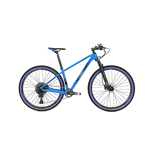 Mountain Bike : LANAZU Bicicletta per adulti con ruota in alluminio, bicicletta da fondo in fibra di carbonio, freno a disco idraulico, adatta per uomini e donne, studenti