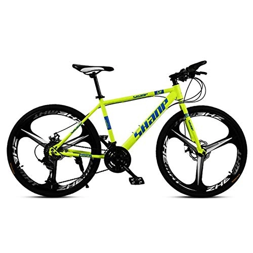 Mountain Bike : LBWT Adulti Variabile Speed ​​Bike, Studente for Mountain Bike, Città di Ciclismo su Strada in Bicicletta, 26 Pollici Gommate, Regali (Color : Yellow, Size : 21 Speed)