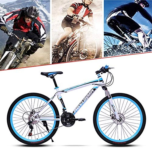 Mountain Bike : LDLL Mountain Bike, Freno A Doppio Disco da 26 Pollici MTB per Adulti, Bcicletta da Montagna con Sedile Regolabile, 26 Pollici 21 / 24 / 27 velocità Fuoristrada