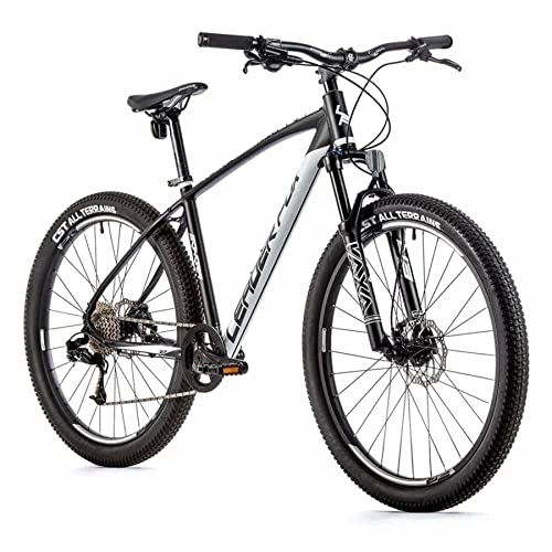 Mountain Bike : Leader Fox Velo - Muscolare per Mountain Bike, 27, 5 Sonora 2022, 8 V, Telaio da 18 Pollici, Colore: Nero Opaco