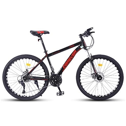 Mountain Bike : LILIS Mountain Bike Bici MTB Mountain Bike for Adulti della Strada della Bicicletta degli Uomini di 24 velocità 26 Ruote delle Donne a inch (Color : Red)