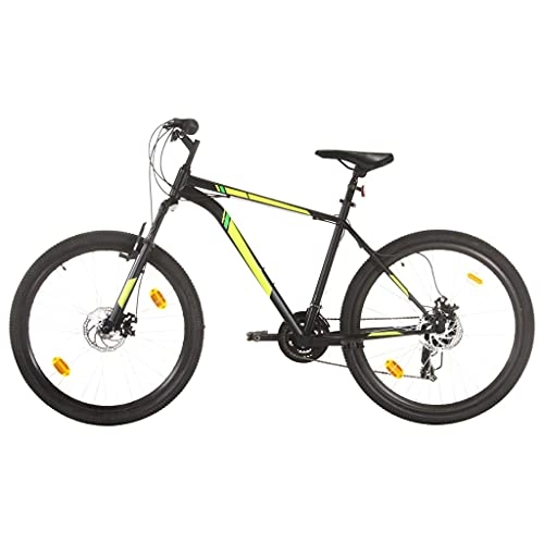 Mountain Bike : LINWXONGQP Materiale Telaio / Forcella: Acciaio Mountain Bike 21 Speed 27, 5" Ruote 42cm Nero Ricreazione all'aperto