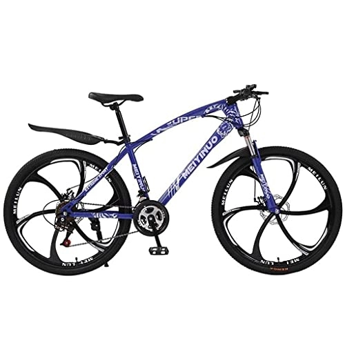 Mountain Bike : LZZB 26 Pollici Mountain Bike MTB Bicicletta Full-Suspension 21 / 24 / 27 velocità Trasmissione Ciclismo Urbano per pendolari Bicicletta da Città per Uomini e Donne (Taglia: 24 velocità, Colore: Ross