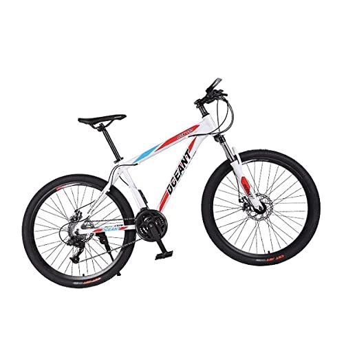 Mountain Bike : LZZB Mountain Bike 26 Pollici 3 Razze Ruote 21 velocità Bicicletta con Freni a Disco Daul