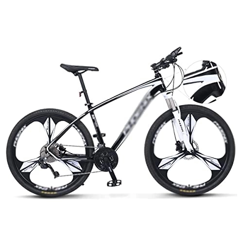 Mountain Bike : LZZB Mountain Bike / Biciclette 26 / 27, 5 Pollici Ruota Leggera Alumiframe 33 velocità Doppio Freno a Disco Adatto per Uomini e Donne Appassionati di ciclismo / Bianco / 26 Pollici