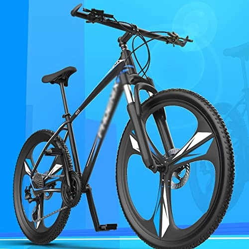 Mountain Bike : LZZB Ruote da 26 Pollici per Mountain Bike da Uomo, Telaio in Alluminio, Cambio Fluido, Ammortizzatore bloccabile - Blu (Dimensioni: 27 velocità, Colore: Blu) / blu / 27 velocità