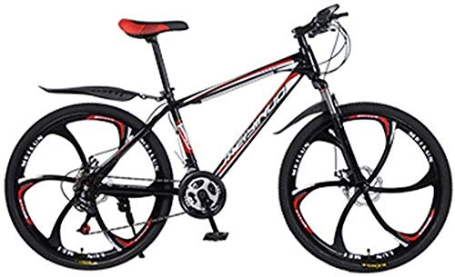 Mountain Bike : Meimie00 bicicletta in acciaio al carbonio bicicletta da montagna 21 velocità bicicletta con sospensione integrale, mountain bike, fitness, hobby all'aperto, style-B