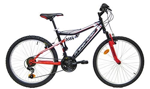 Mountain Bike : Mountain bike 24 tutto sospeso Freerider 18 Velocità – Deragliatore Shimano TY21 + poignees GripShift