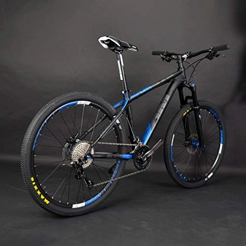 Mountain Bike : Mountain Bike AM / 26-inch, TG3 Pneumatico Forcella, XM679 High Performance Leggero Telaio off-Road, 30 Marce A Doppia Freno A Disco, Noleggio Adatto A Tutti I Fuoristrada in Bicicletta (Nero / Blu)