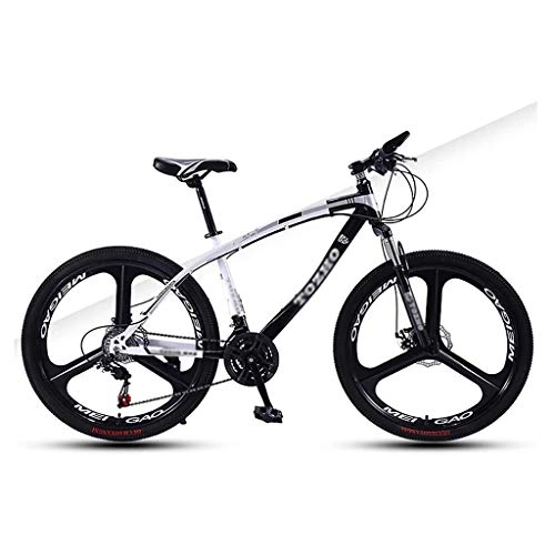 Mountain Bike : Mountain bike da 24 pollici, 21 velocità, telaio in acciaio al carbonio, freni a doppio disco fuoristrada ad alta durezza con assorbimento degli urti