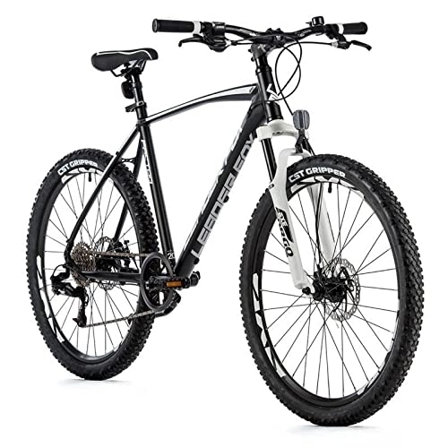 Mountain Bike : Mountain bike Leader Fox Factor da 26 pollici, in alluminio, 8 marce, freni a disco Rh, 46 cm, bianco e nero