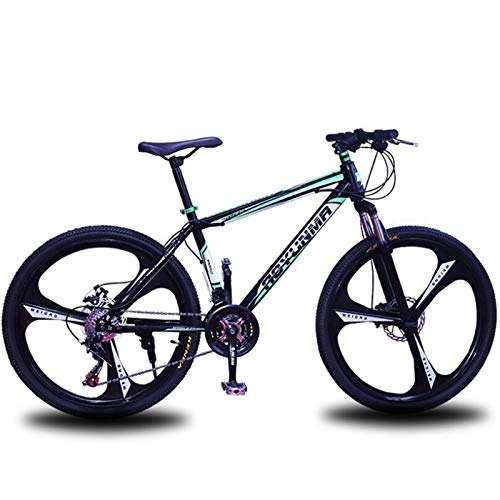 Mountain Bike : Mountain Bike Outdoor, Variabile for Adulti velocità della Bicicletta, Unisex City Road Bicicletta, Tempo Libero Sport, Regali (Color : Black Green, Size : 21 Speed)