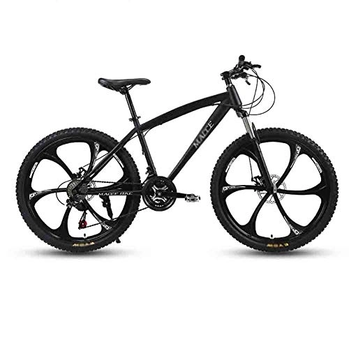 Mountain Bike : RYP Bici da Strada Mountain Bike Bici Adulta Mountain Bike MTB Strada Biciclette for Uomini e Donne 26in Ruote Regolabile velocità Doppio Freno a Disco (Color : Black, Size : 27 Speed)