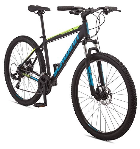 Mountain Bike : Schwinn Mesa 2 Adult Mountain Bike, 21 Speeds, 27.5 Inch Wheels, Medium Aluminum Frame, Black