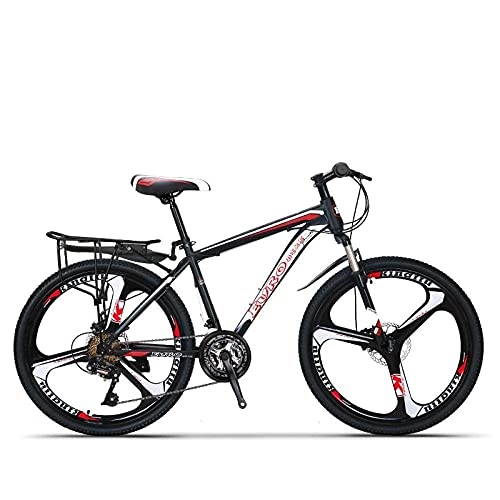 Mountain Bike : SFSGH Bicicletta a Disco Unisex per Mountain Bike da 26 Pollici a 24 velocità Fuoristrada a Tre perni a Una Ruota