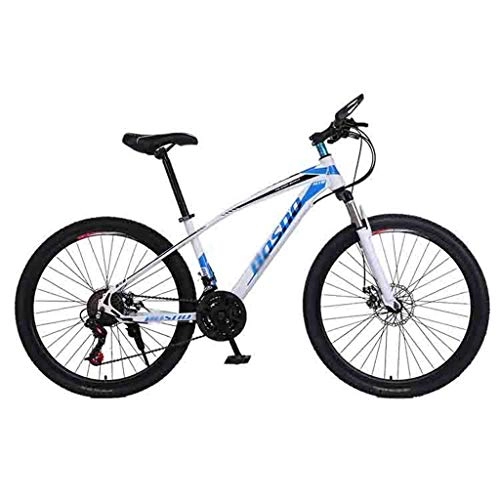 Mountain Bike : SOAR Mountain Bike Biciclette Mountain Bike for Adulti MTB Luce Strada Biciclette for Uomini e Donne 26in Ruote Regolabile 21 velocità Doppio Freno a Disco (Color : Blue, Size : 21 Speed)
