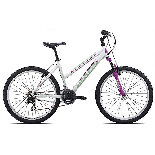 Mountain Bike : TORPADO Bici MTB T591 Storm 26'' Donna Alu 3x7v Taglia 38 Bianco Viola (MTB Donna)