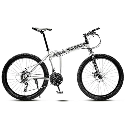 Mountain Bike : TriGold velocità Bici da Città Biammortizzata Biciclette da Strada Uomo Donna, Pieghevoli Bici Adulto Biciclette Uomo, 26 Pollici Mountain Bike-A-21 velocità 24in
