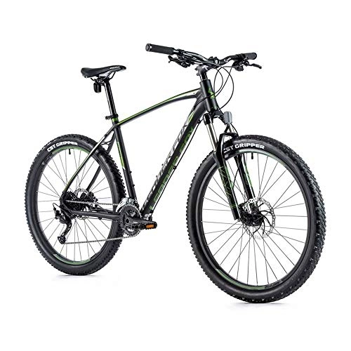 Mountain Bike : Velo - Muscolare per mountain bike, 27, 5 Leader Fox Zero 2021, 9 V, telaio da 18 pollici, taglia da adulto da 170 a 178 cm, colore: Nero opaco