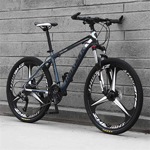 Mountain Bike : WJSW Mountain Bike Fuoristrada a velocità variabile, Mountain Bike da smorzamento da 26 Pollici (Colore: Frassino Nero, Dimensioni: 27 velocità)