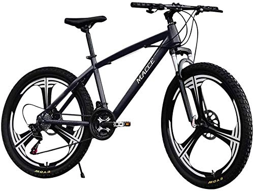 Mountain Bike : WSJYP Bici Mountain Bike 26 Pollici in Acciaio al Carbonio, Bici a 21 velocità, Mountain Bike a Sospensione Completa