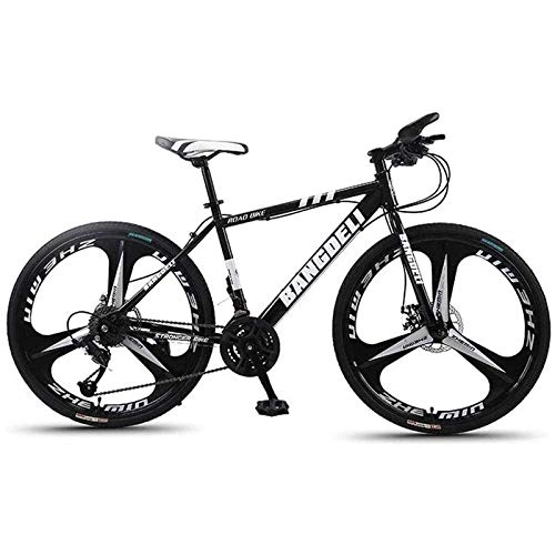 Mountain Bike : WXXMZY Mountain Bike 26 Pollici per Uomo / per Donna Mountain Bike / Bicicletta per Adulti 21 / 24 / 27 / 30 velocità Telaio in Acciaio al Carbonio Leggero Sospensione Freno A Disco Anteriore