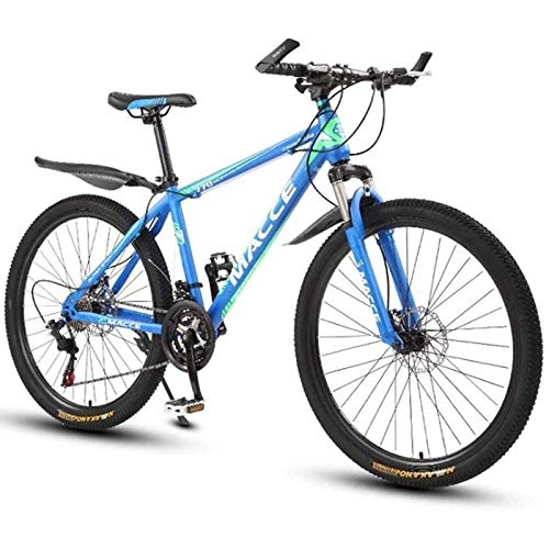 Mountain Bike : WXXMZY Mountain Bike, Mountain Bike da 26 Pollici per Adulti da Uomo E da Donna, Telaio in Acciaio al Carbonio Leggero (Color : Blue, Size : 21 Speed)