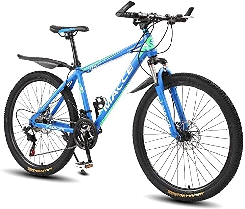 Mountain Bike : XBSXP Mountain Bike da 26 Pollici per Adulti, Mountain Bike a Sospensione Completa per Bici da Fuoristrada, Uomo Donna MTB con Doppio Freno a Disco, 21 / 24 / 27 velocità, 21 velocità-E